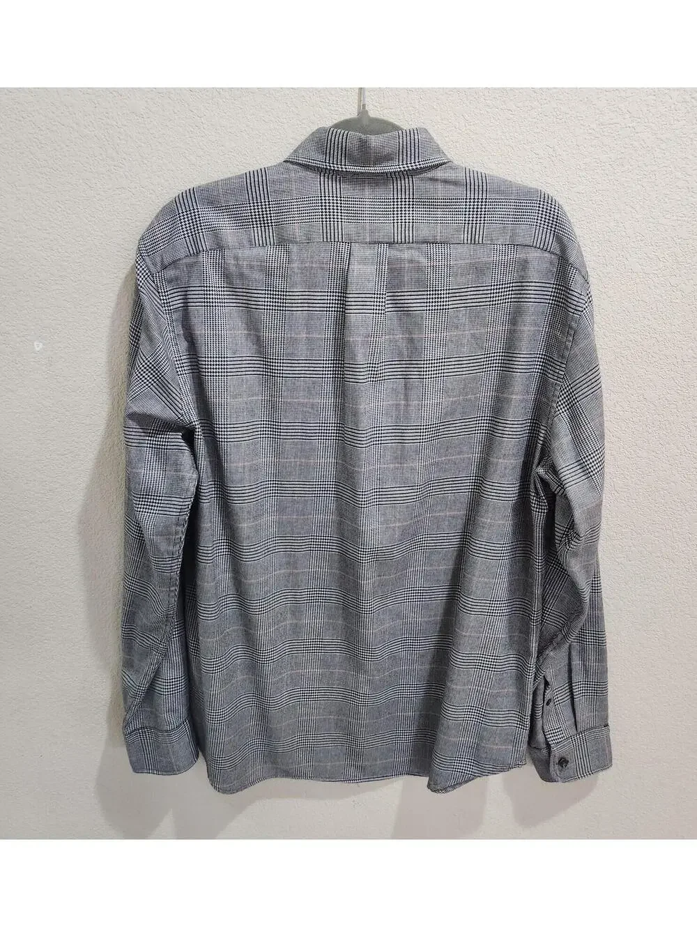 J.Crew Sevn for J.Crew Men's Plaid Button Front Shirt Size L Cotton Cashmere